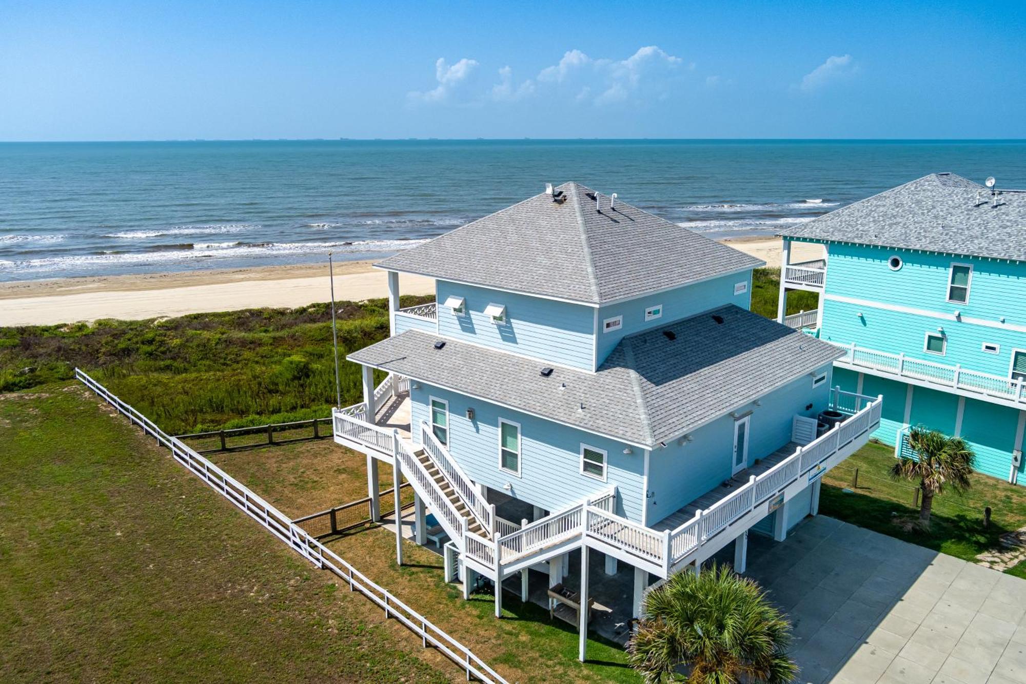 Sea It All Beachfront 4Br! Panoramic Views, Bar & Large Decks Crystal Beach Exterior foto