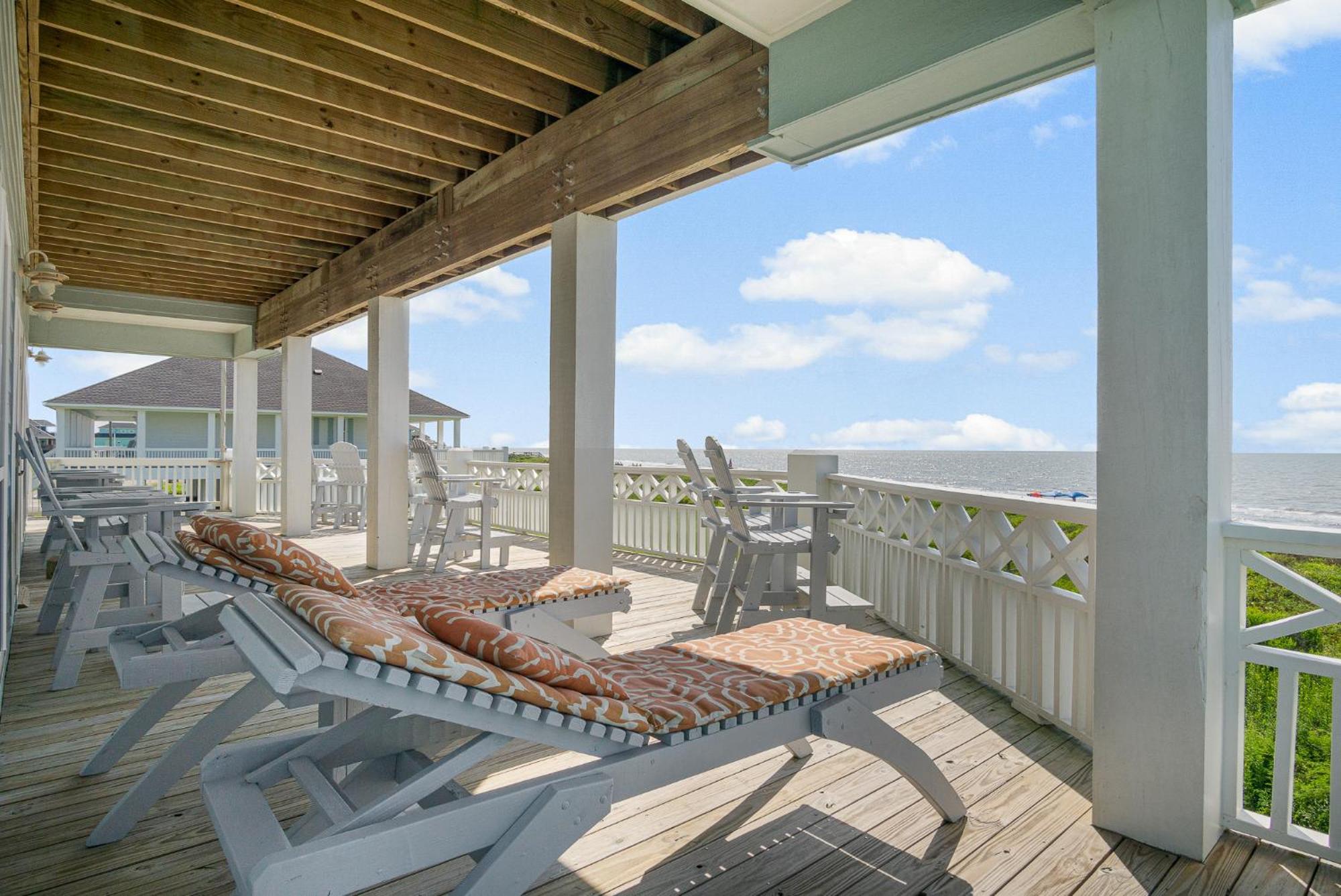 Sea It All Beachfront 4Br! Panoramic Views, Bar & Large Decks Crystal Beach Exterior foto