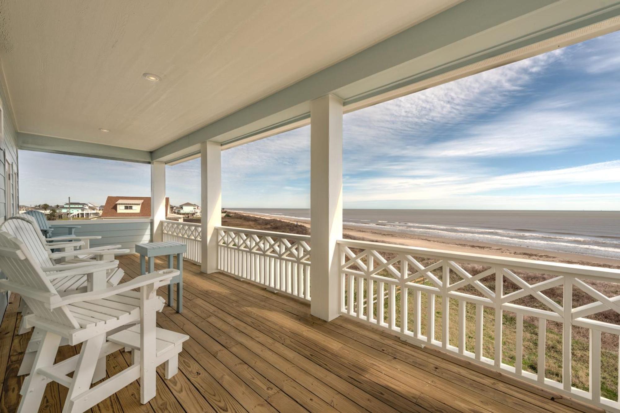 Sea It All Beachfront 4Br! Panoramic Views, Bar & Large Decks Crystal Beach Exterior foto